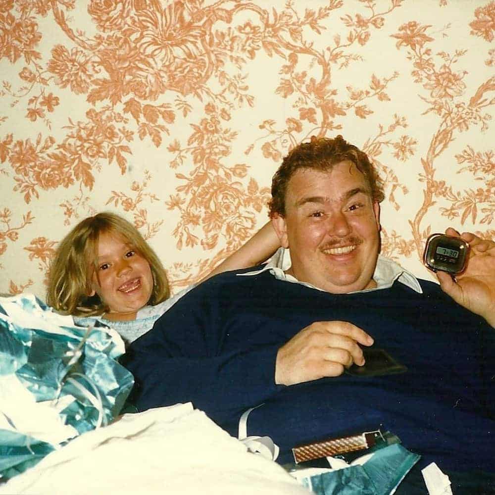 Image of John Candy with his daughter, Jennifer Anne Candy