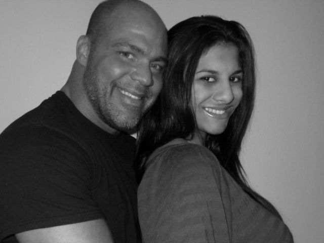 Image of Kurt Angle with his wife, Giovanna Angle