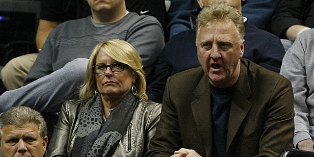 Image of Larry Bird with his wife, Dinah Mattingly