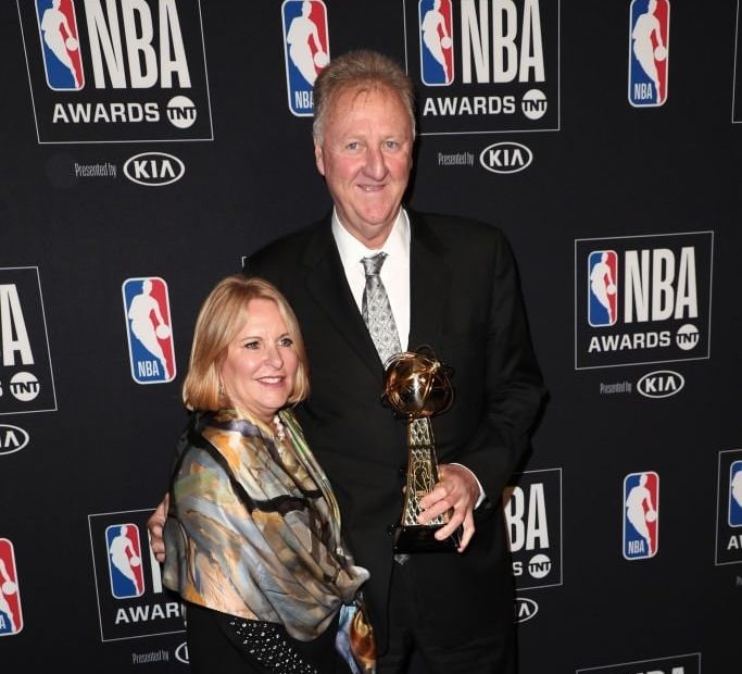 Image of Larry Bird with his wife, Dinah Mattingly