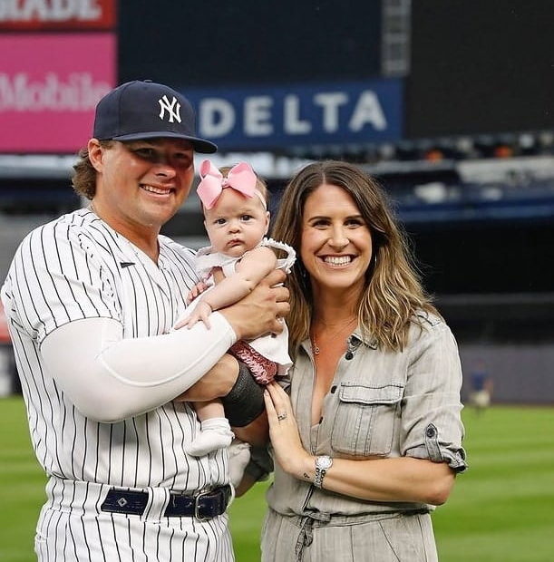 Image of Luke and Victoria Voit with their daughter, Kennedy James Voit