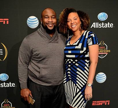 Image of Marcus Spears with his wife, Aiysha Smith