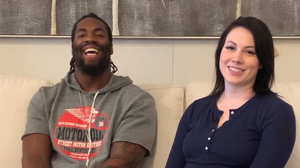 Image of Matthew Judon with his wife, BreighAnn Judon