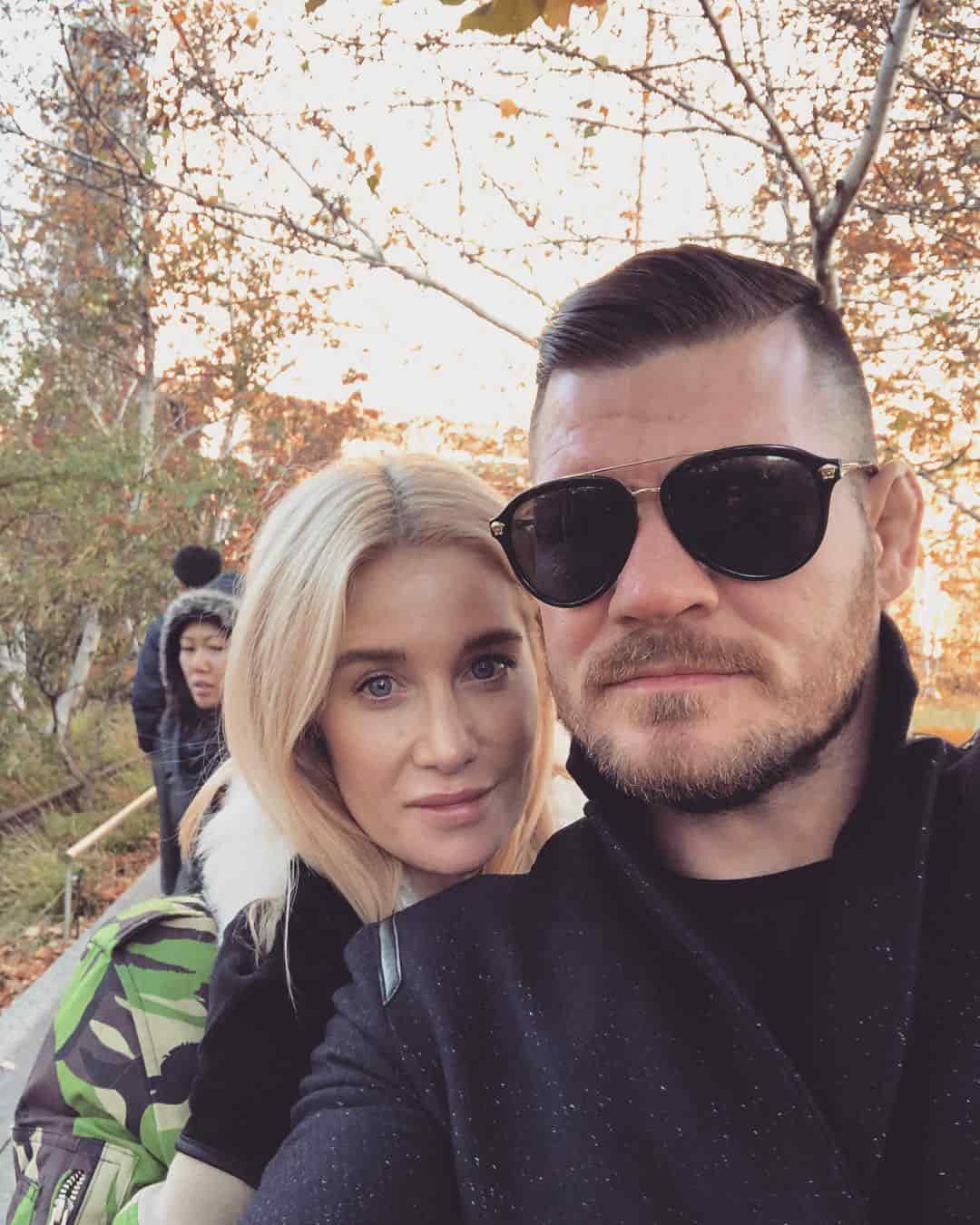 Image of Michael Bisping with his wife, Rebecca Bisping