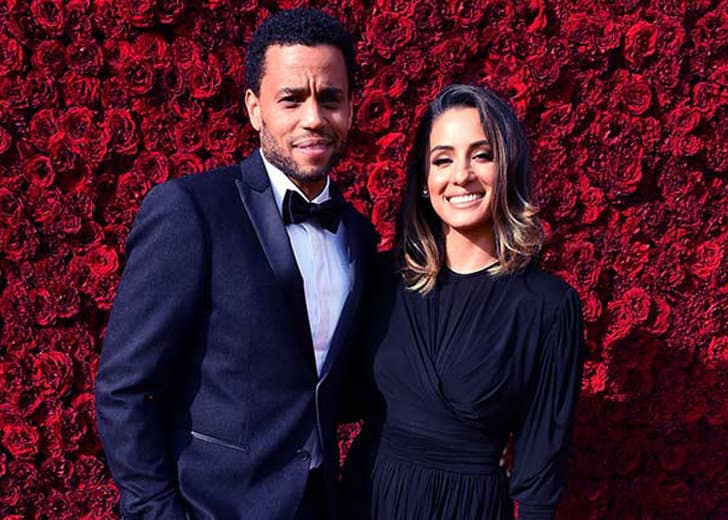Image of Michael Ealy with his wife, Khatira Rafiqzada