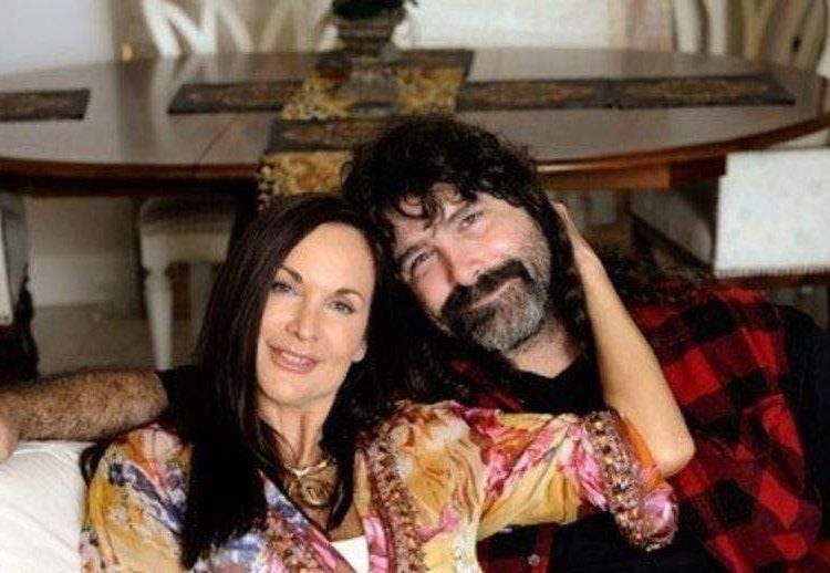 Image of Mick Foley with his wife, Colette Christie