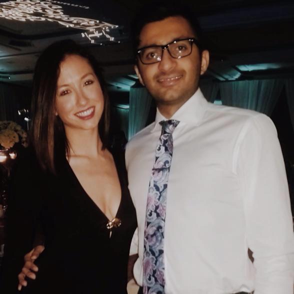 Image of Nimesh Patel with his wife, Amy Havel