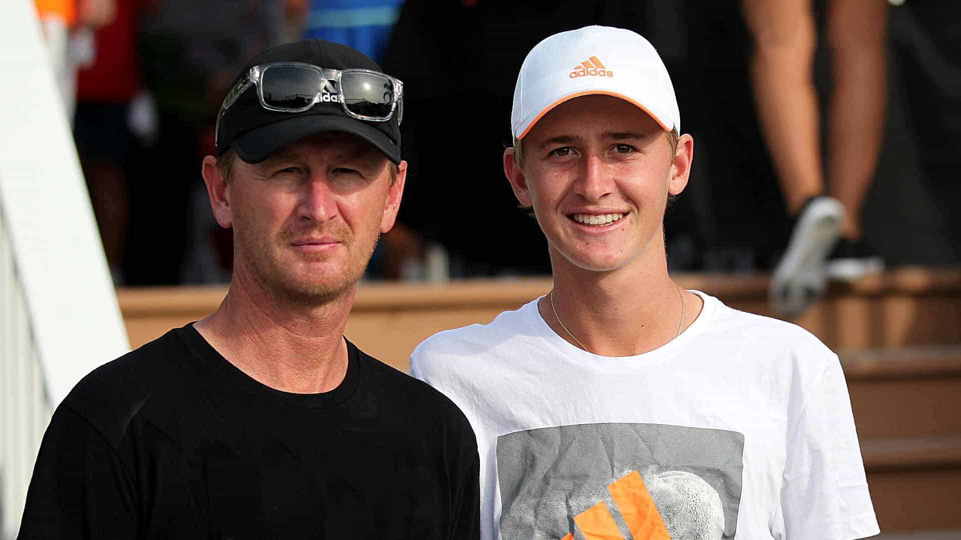 Image of Petr Korda with his son, Sebastian Korda