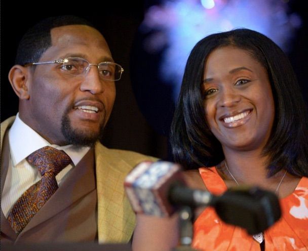 Image of Ray Lewis with his former partner, Tatyana McCall