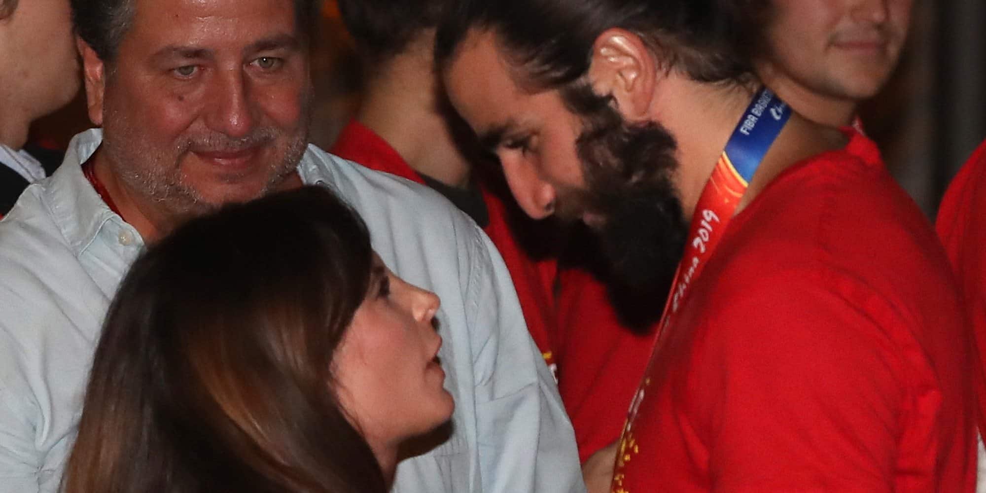 Image of Ricky Rubio with his wife, Sara Colomé