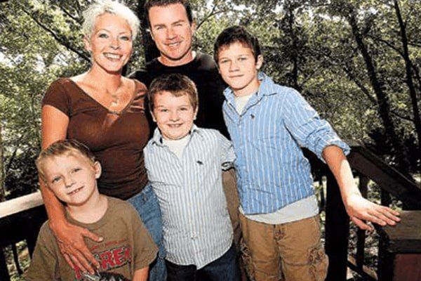 Image of Rodney and Image of Terry Carrington with their sons, Zac, Sam, and George Carrington