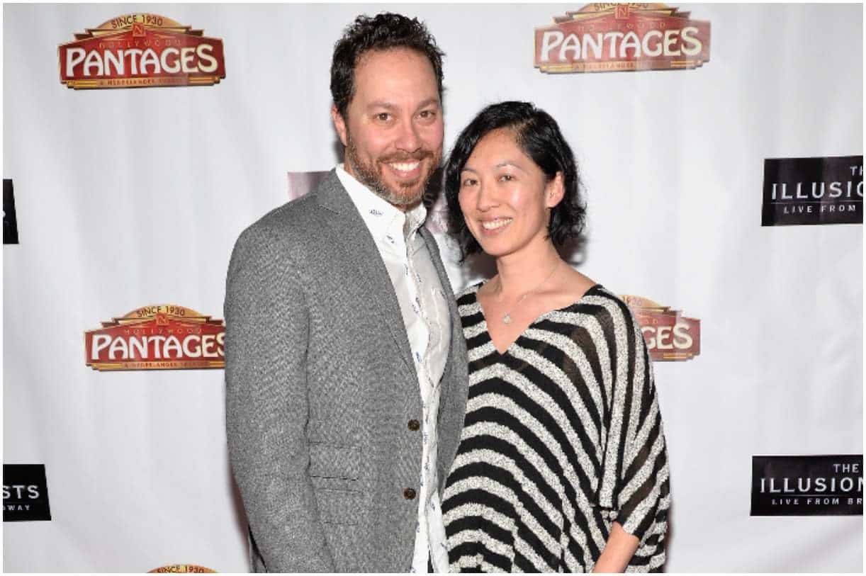 Image of Sam Riegel with his wife, Quyen Tran