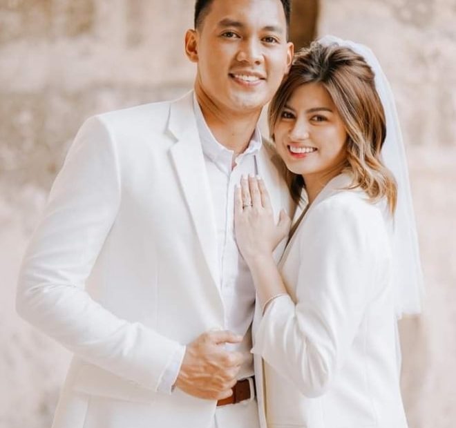 Image of Scottie Thompson with his wife, Jinky Serrano