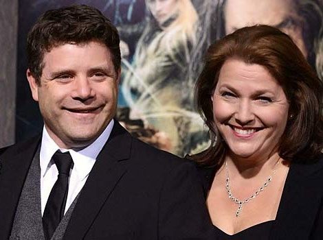 Image of Sean Astin with his wife, Christine Harrell