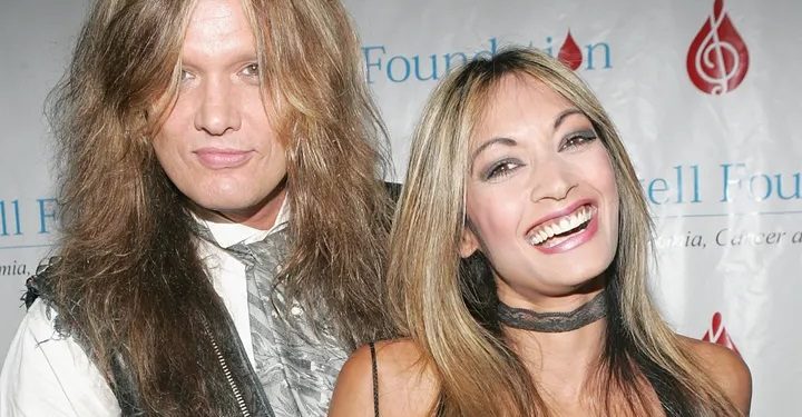 Image of Sebastian Bach with his former wife, Maria Aquinar