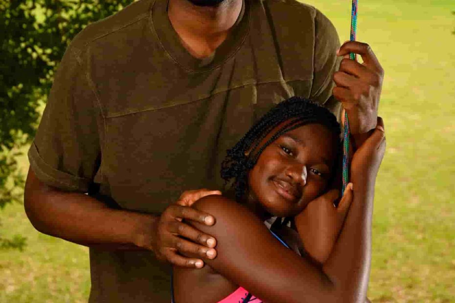 Image of Serge Ibaka with his daughter, Rainie Ibaka