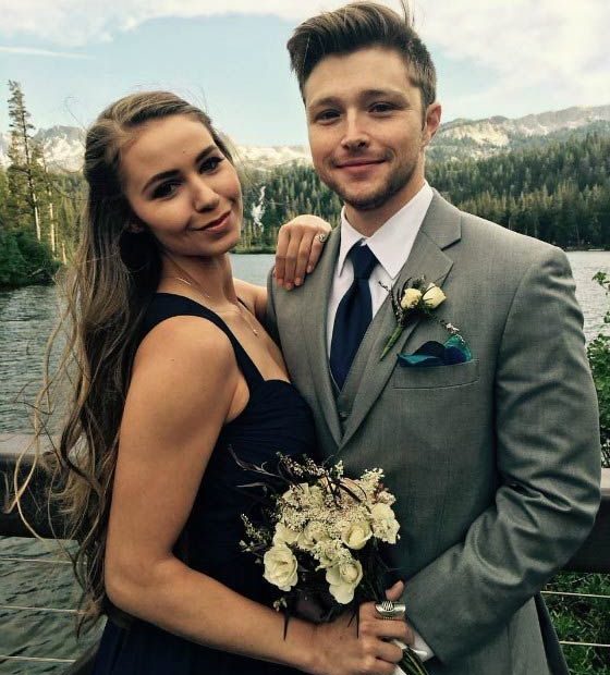 Image of Sterling Knight with his girlfriend, Ayla Kell