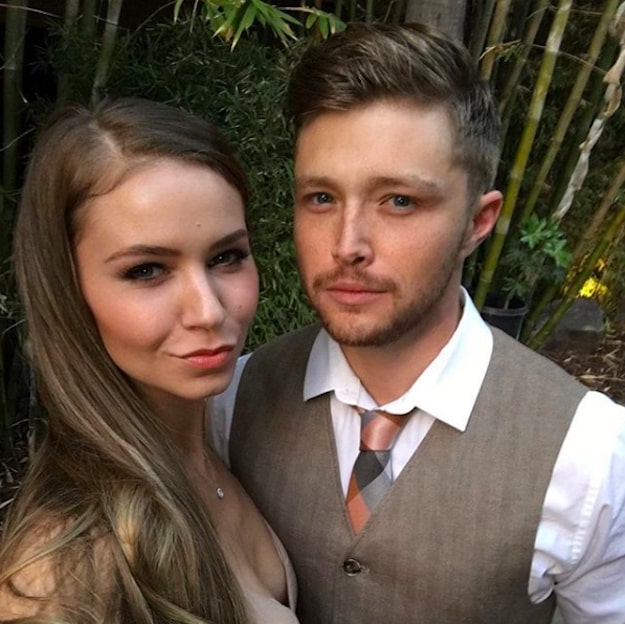 Image of Sterling Knight with his girlfriend, Ayla Kell