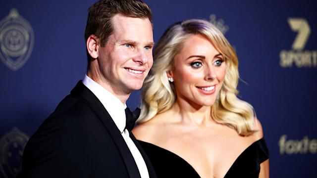 Image of Steve Smith with his wife, Dani Willis