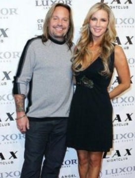Image of Vince Neil with his ex-partner, Alicia Jacobs