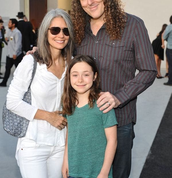 Image of Weird Al and Suzanne Yankovic with their daughter, Nina Yankovic