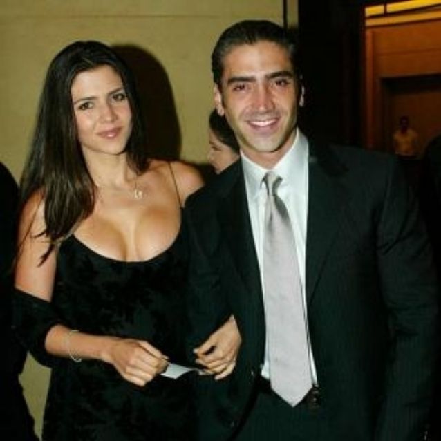 Image of Alejandro Fernandez with his ex-partner, America Guinart