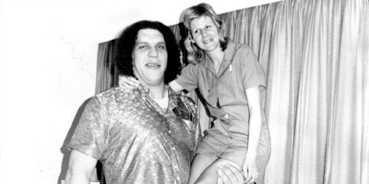 Image of Andre the Giant with partner, Jean Christensen