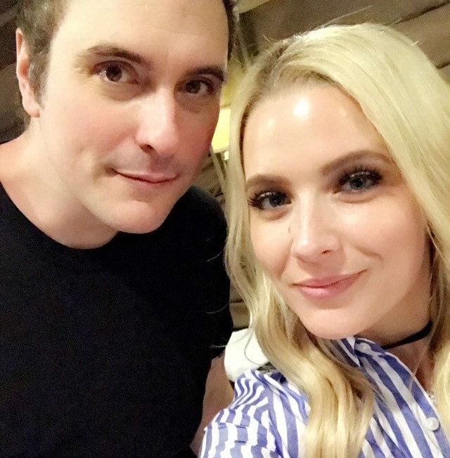Image of Benjamin Burnley with his wife, Rhiannon Napier 