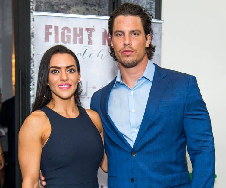Image of Brian Cushing with his wife, Meghan Cushing
