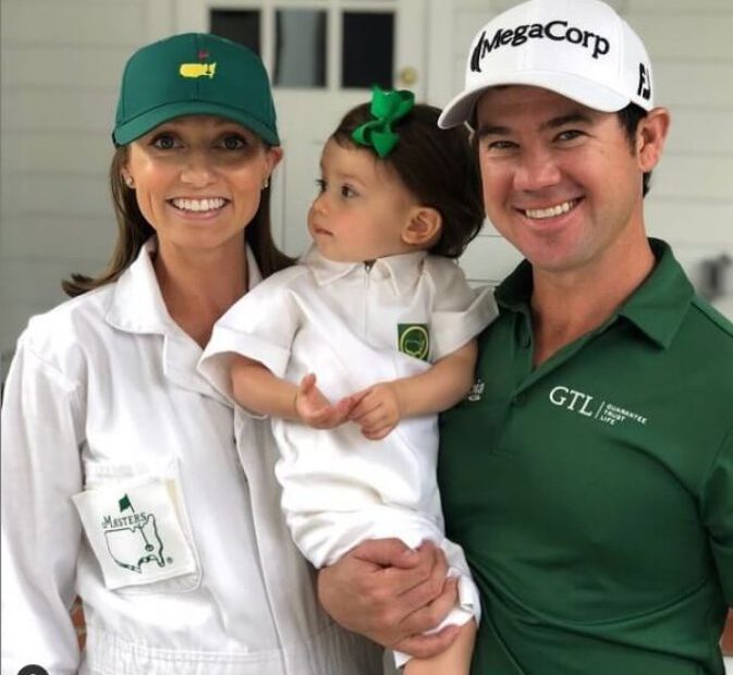 Image of Brian Harman with his wife, Kelly Van Slyke, and their daughter