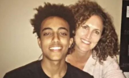 Image of Cheryl Bonacci with her son, Arsenio Hall, Jr.