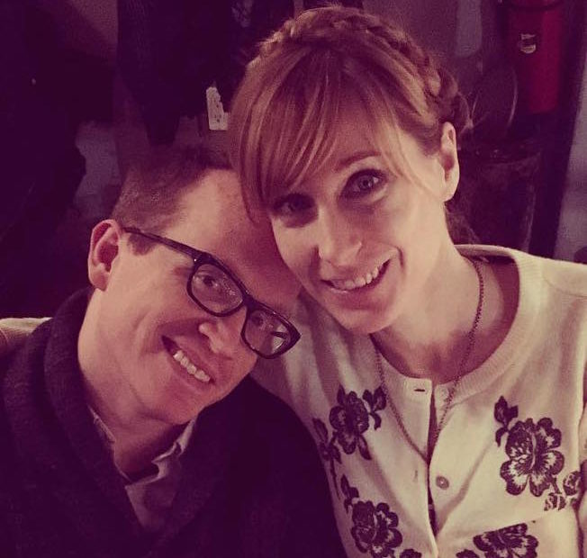 Image of Chris Gethard with his wife, Hallie Bulleit