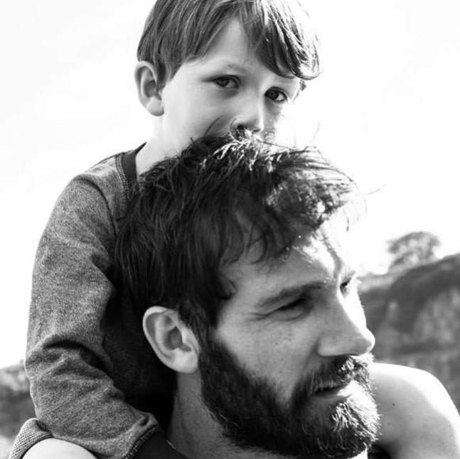 Image of Clive Standen with his son, Rafferty Standen