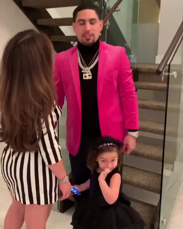 Image of Danny Garcia with his partner, Erica Mendez, and their daughter, Philly Swift