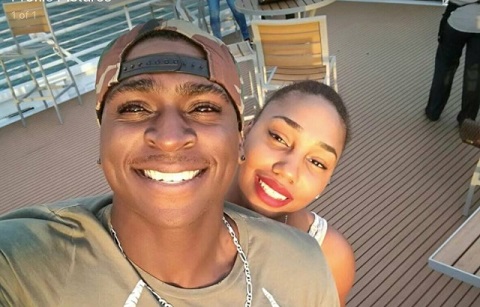 Image of Didi Gregorius with his girlfriend, Judy Henriques