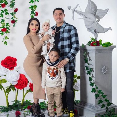 Image of Eduin Caz with his wife, Daisy Anahy, and their kids, Eduin Gerardo and Dhasia Geraldine