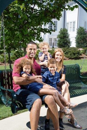 Image of Fred Blankenship with his wife, Paige, and their kids