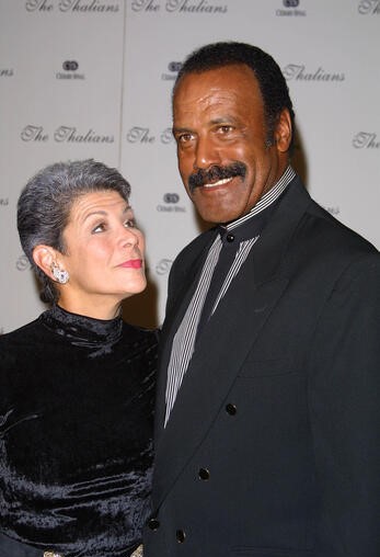 Image of Fred Williamson with his wife, Linda Williamson