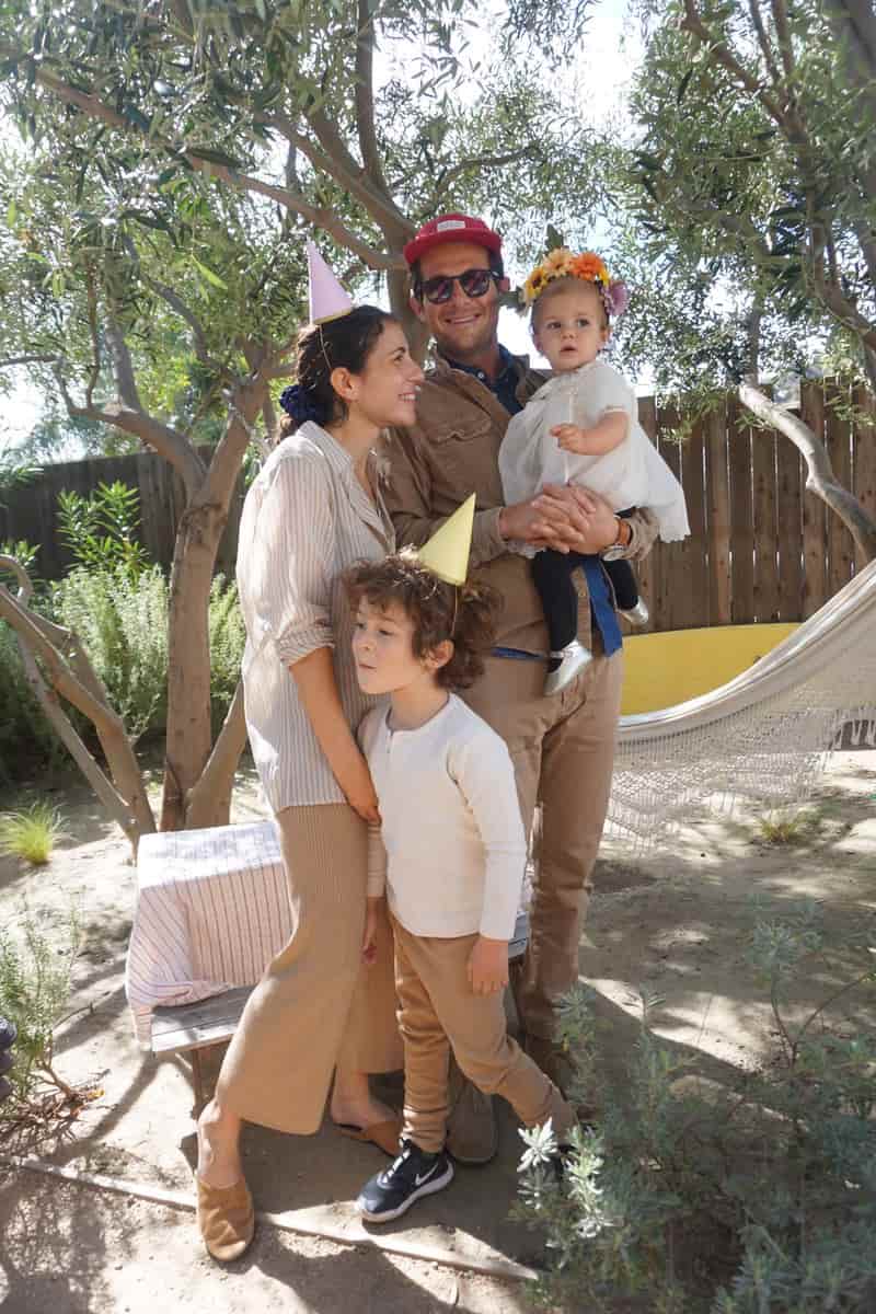  Image of Jacob Soboroff with his wife, Nicole Cari, and their kids