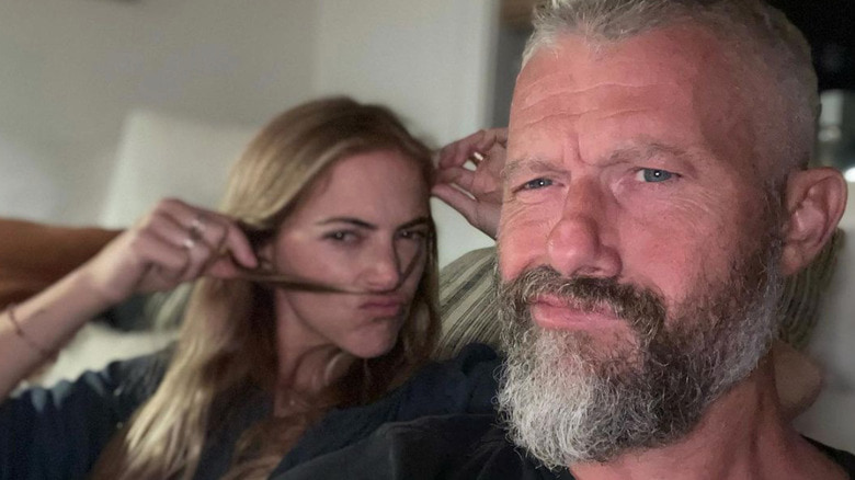 Image of James Badge Dale with his girlfriend, Emily Wickersham