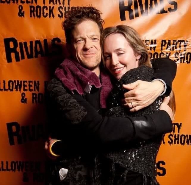 Image of Jason Newsted with his wife, Nicole Leigh Smith