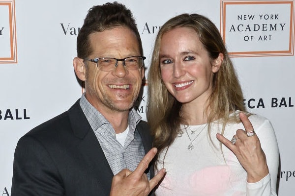 Image of Jason Newsted with his wife, Nicole Leigh Smith 