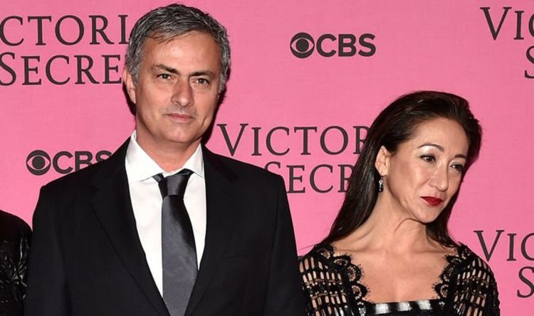 Image of José Mourinho with his wife, Matilde Faria