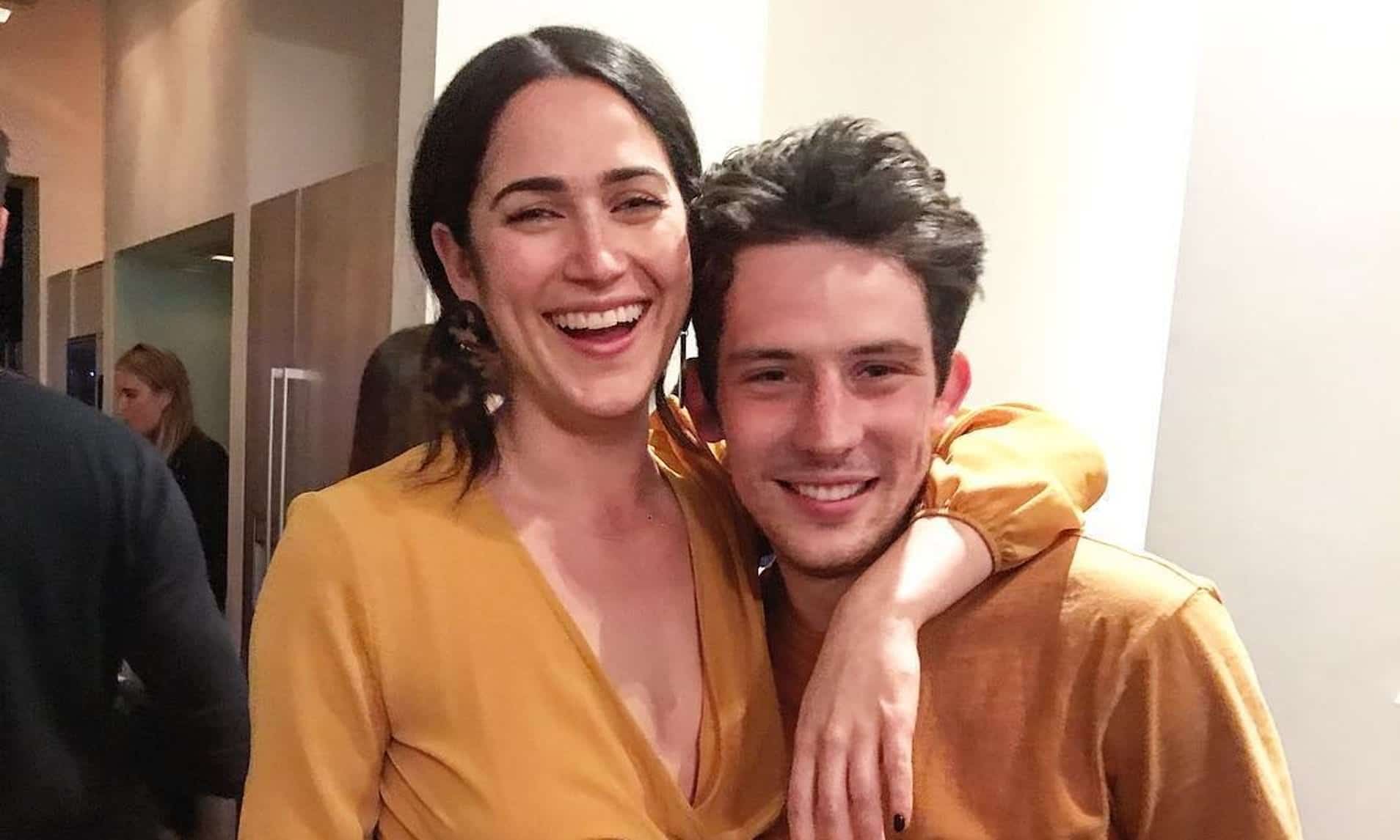 Image of Josh O’Connor with his girlfriend, Margot Hauer-King