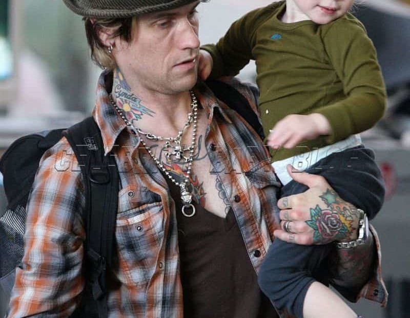 Image of Josh Todd with his son, Willow Todd