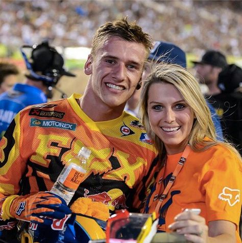 Image of Ken Roczen with his wife, Courtney Savage