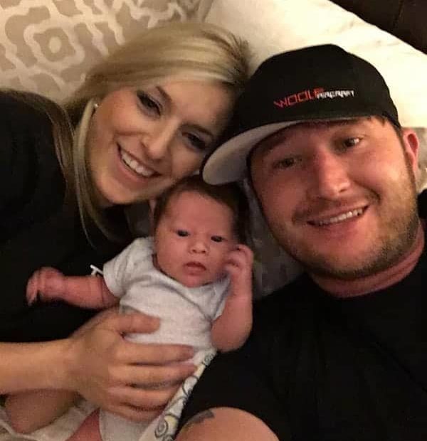 Image of Kye Kelley with his partner, Lizzy Musi, and their daughter, Alisa Monte