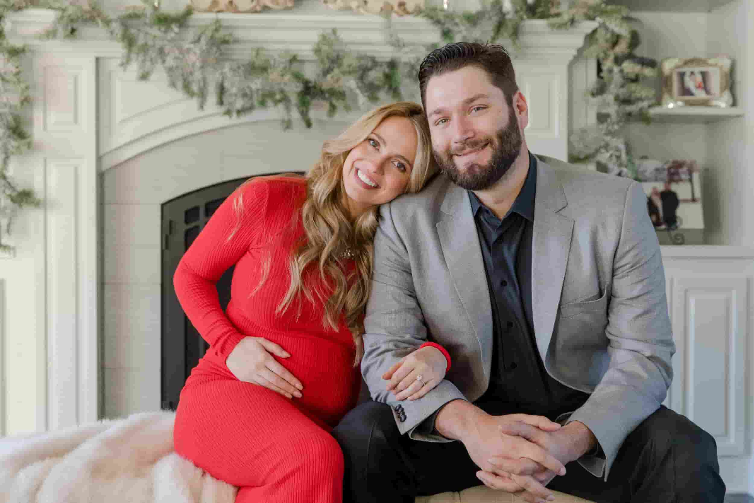 Image of Lance Lynn with his wife, Dymin Hayes 