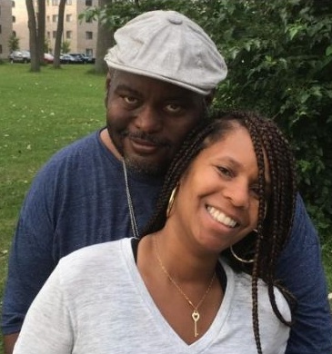 Image of Lavell Crawford with his wife, DeShawn Crawford