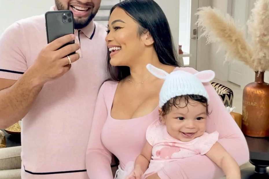 Image of LeJuan James with his wife, Camila Inc, and their daughter, Ivory Cozy Atiles